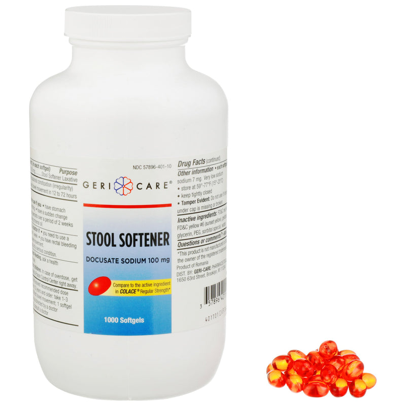 Geri-Care Docusate Sodium Stool Softener (Case of 12000)