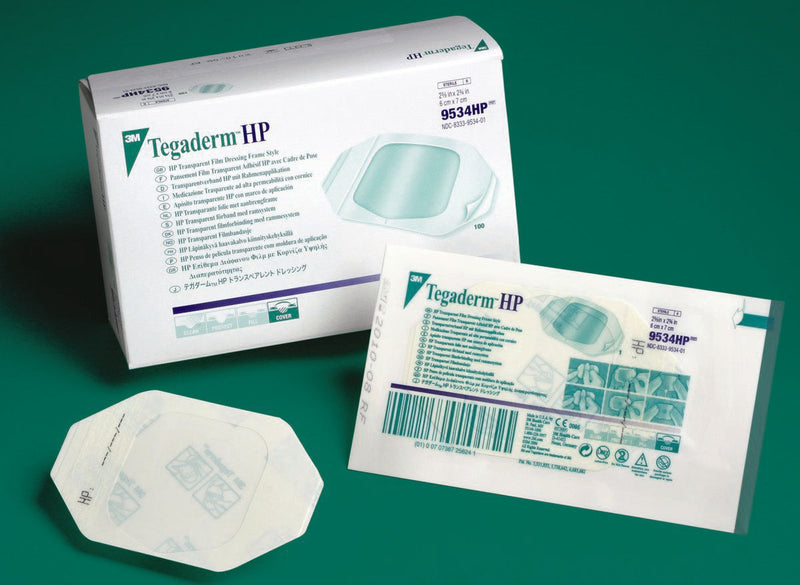 Solventum Corporation 3M Tegaderm HP Transparent Film Dressing, 4 x 4¾ Inch Oval (200/CS)