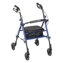 Drive DeVilbiss Healthcare drive Four Wheel Rollator, Blue 