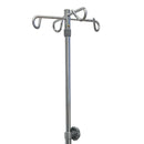 McKesson Brand IV Stand Floor Stand 4 Hooks 5 Legs with Casters 