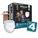 Attends Premier Underwear, Heavy Absorbency, Medium, 34 to 44 Inch Waist/Hip (Case of 56)