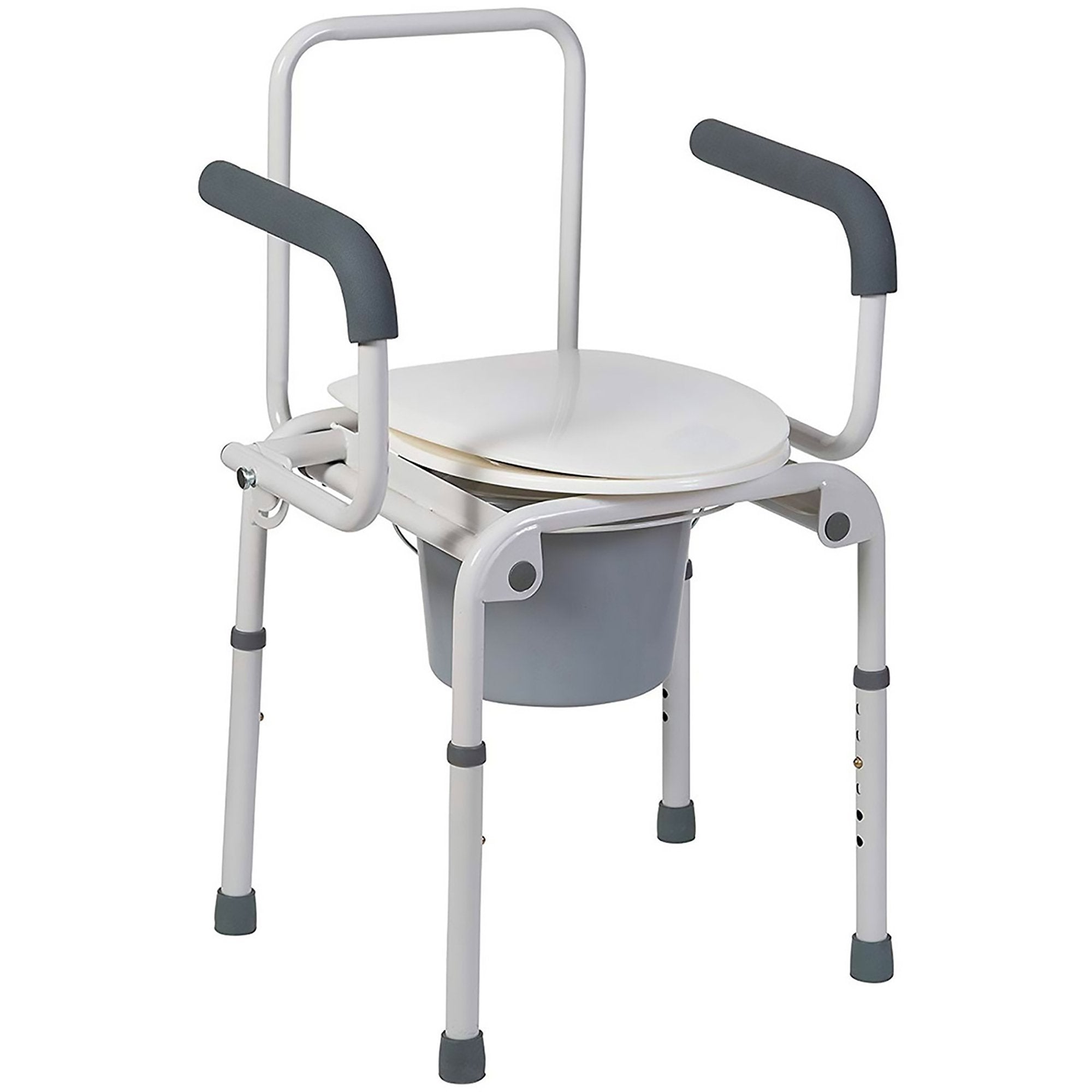 Mabis Healthcare Mabis Drop-Arm Steel Commode 