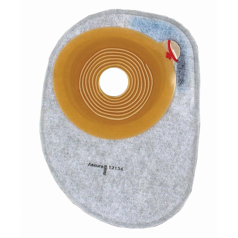 Assura Flat 1-Piece Closed End Transparent Colostomy Pouch, 20 to 65mm Stomas (Box of 30)