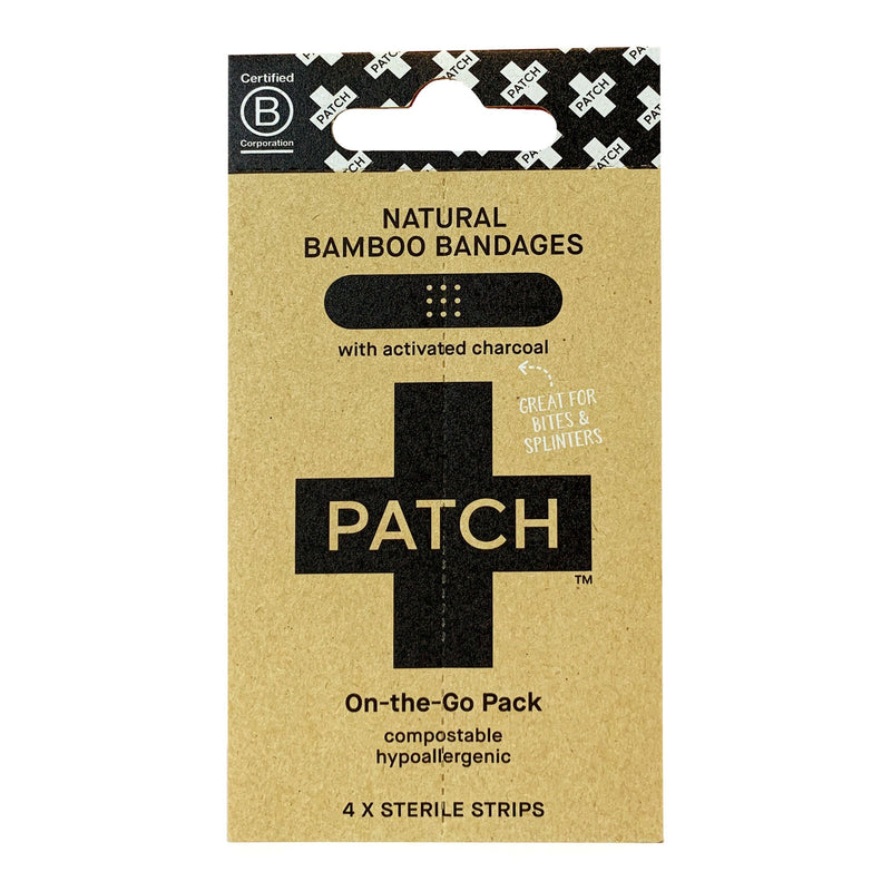 Patch On The Go Pack Adhesive Strip with Charcoal, 3/4 x 3 Inch (Case of 400)
