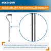 McKesson Aluminum Offset Cane, 30 – 39 Inch Height (Case of 6)