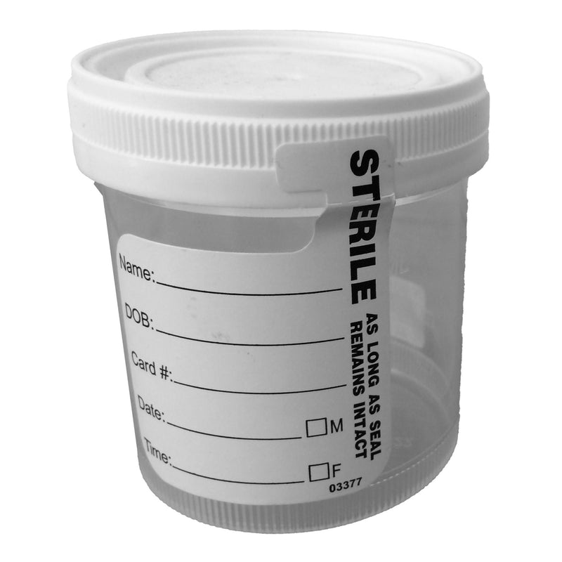 Starplex Specimen Container with Temperature Strip, 90 mL (Case of 400)