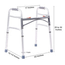 McKesson Junior Aluminum Folding Walker, 25 – 32 Inch Height (Case of 4)
