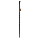 Mabis Healthcare Brazos Twisted Oak Hitchhiker Handcrafted Walking Stick, 58-Inch, Red 