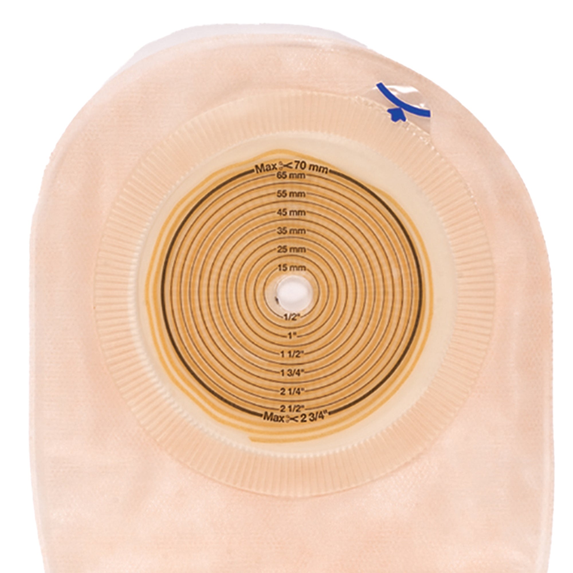 Coloplast Assura Flat One-Piece Transparent Colostomy Pouch, Cut to fit Stomas 10 – 76mm (10/BX) 