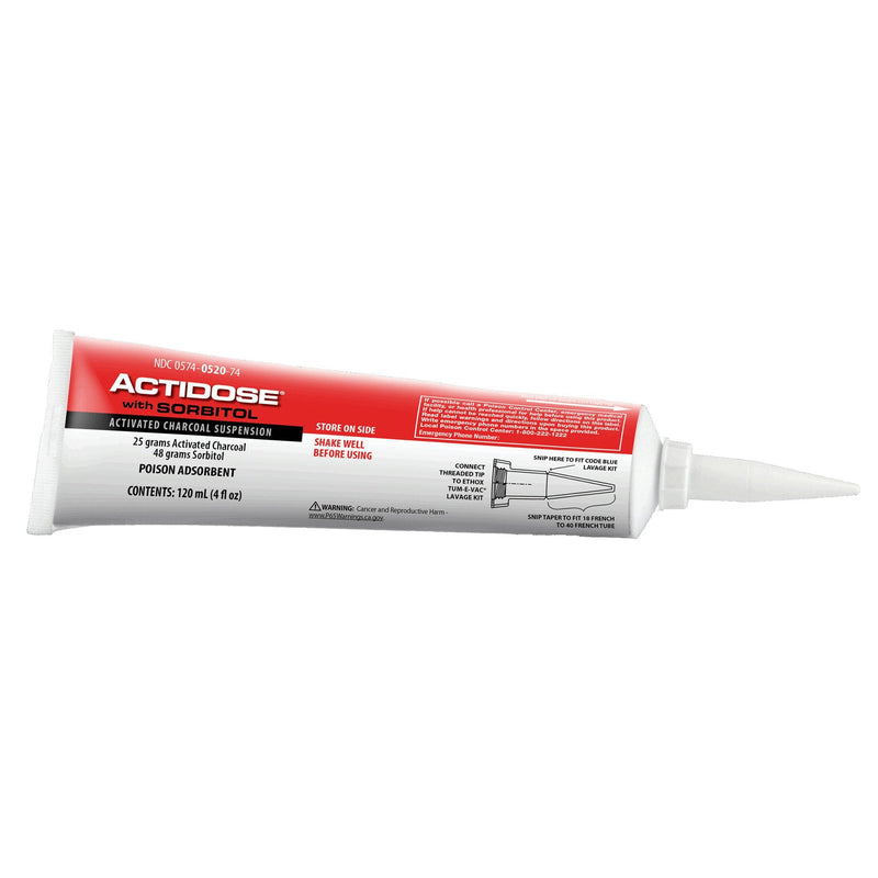 Padagis US LLC Actidose with Sorbitol Activated Charcoal Suspension, 4-ounce Tube 