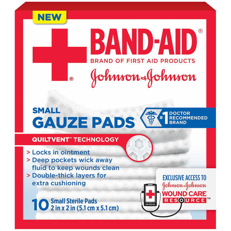 Kenvue Brands LLC Gauze Sponge Band-Aid 2 X 2 Inch Sterile 1 per Pack (240/CS)