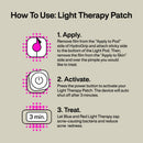 LAB Acne Light Therapy Patch Acne Treatments w/ 2 Lightpods, 8 Hydrogrips, Case