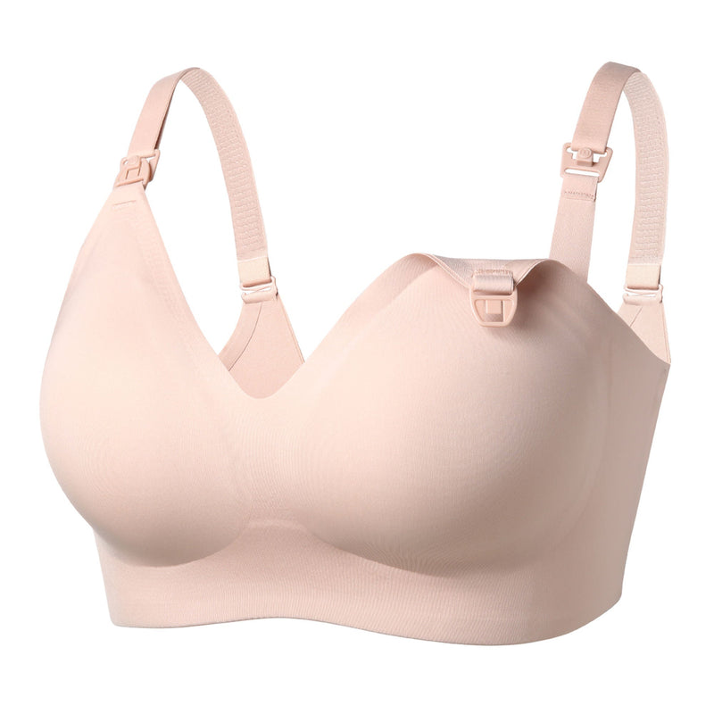 Momcozy Smooth Nursing Bra, Large, Beige