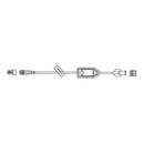 McKesson Brand McKesson IV Extension Set, Standard Bore 10-inch Tubing, 0.2 Micron Filter (50/CS)