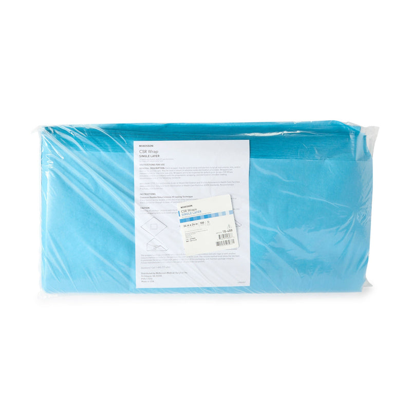 McKesson Single Layer Sterilization Wrap, 24 x 24 Inch (Case of 500)