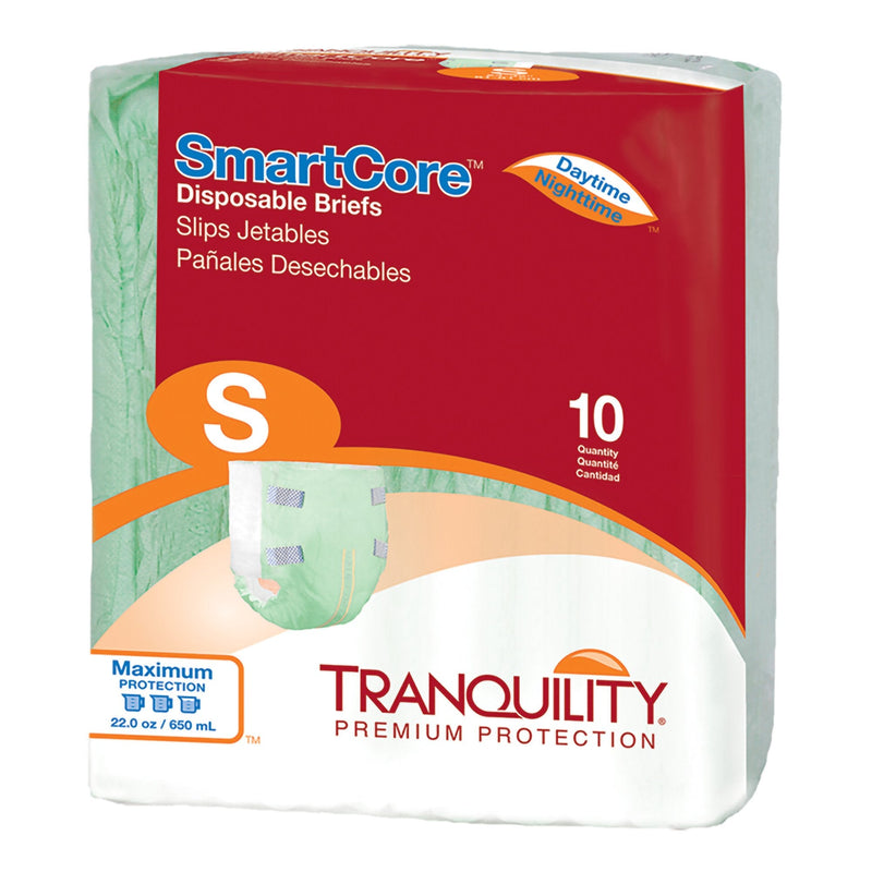 Principle Business Enterprises Tranquility SmartCore Maximum Protection Incontinence Brief, Small (100/CS) 