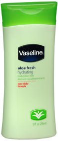 Hand and Body Moisturizer Vaseline Aloe Fresh 10 oz. Bottle Scented Lotion (Each)