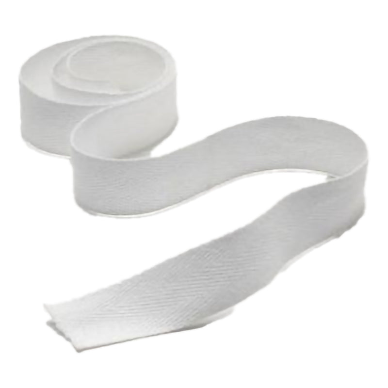 Cotton Twill Tape, 3/8 Inch x 36 Yard, White (Roll)