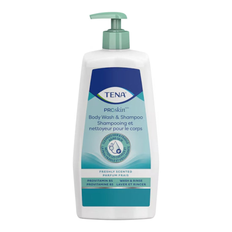Essity HMS North America Inc Tena Scented Shampoo and Body Wash, 16.9 oz. Pump Bottle (10/CS)