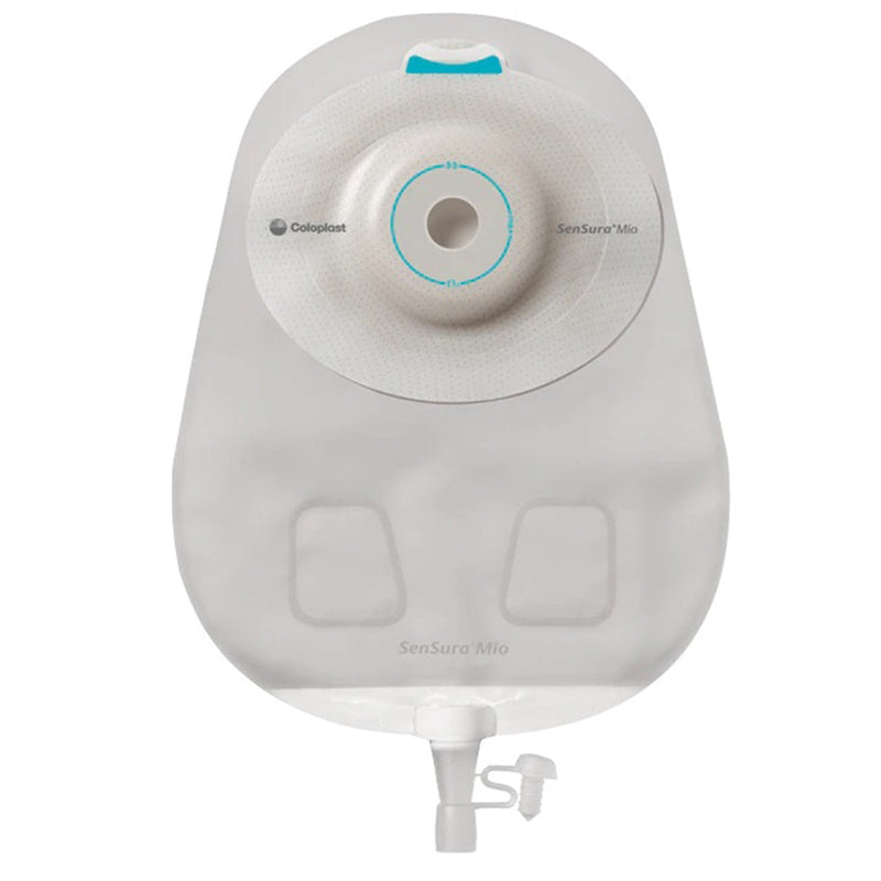 Coloplast SenSura Mio Convex Deep 1-Piece Transparent Urostomy Pouch, 10 – 43 mm Stomas (10/BX) 