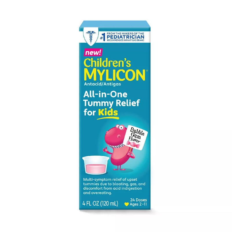 Mylicon Children's All-in-One Tummy Relief For Kids Bubble Gum Flavor (Each)