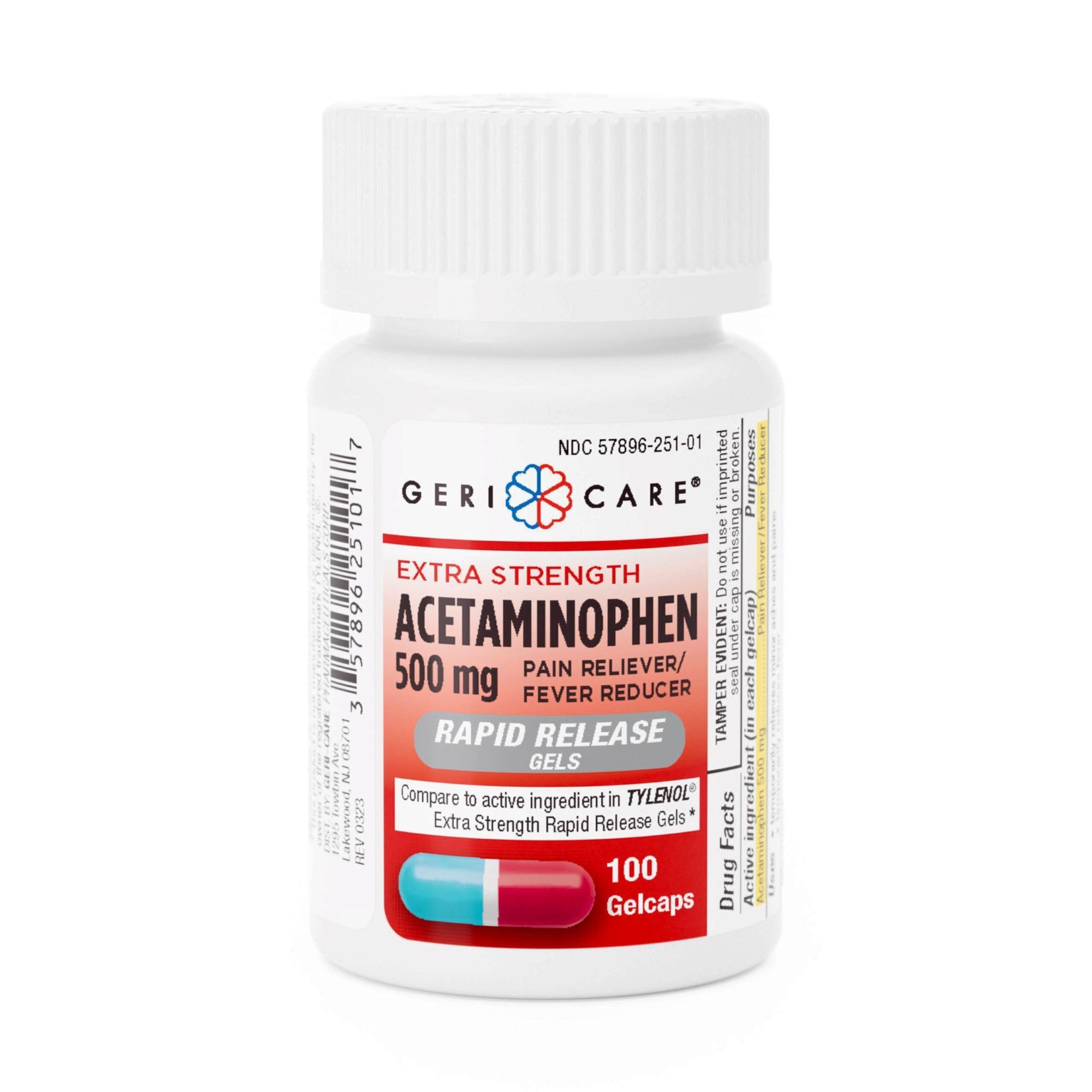 Geri-Care Geri-Care Acetaminophen Pain Relief (12/CS) 