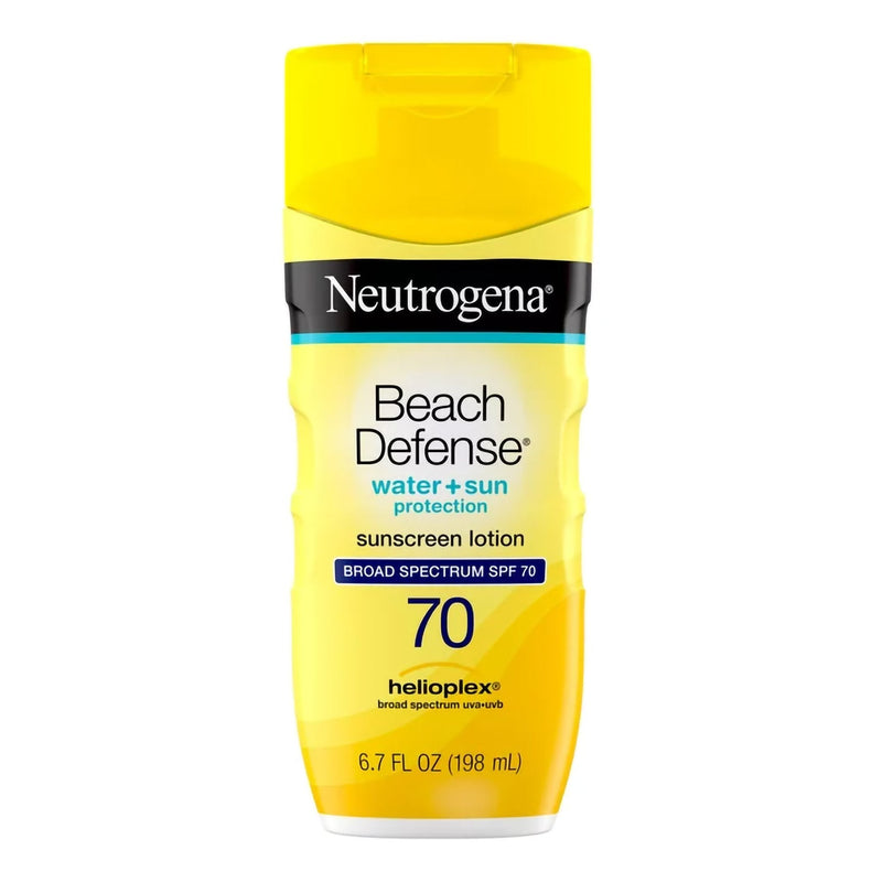 J & J Sales Neutrogena Beach Defense Water + Sun Protection Sunscreen Lotion SPF 70 