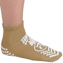 Pillow Paws Ankle High Double Imprint Terries Slipper Socks, Extra Large, Light Brown (Case of 48 Pairs)