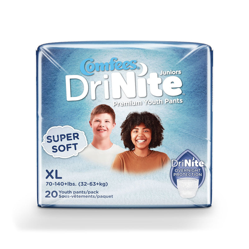 Comfees DriNite Juniors Youth Heavy Absorbent Underwear Large / Extra Large (80/CS) 