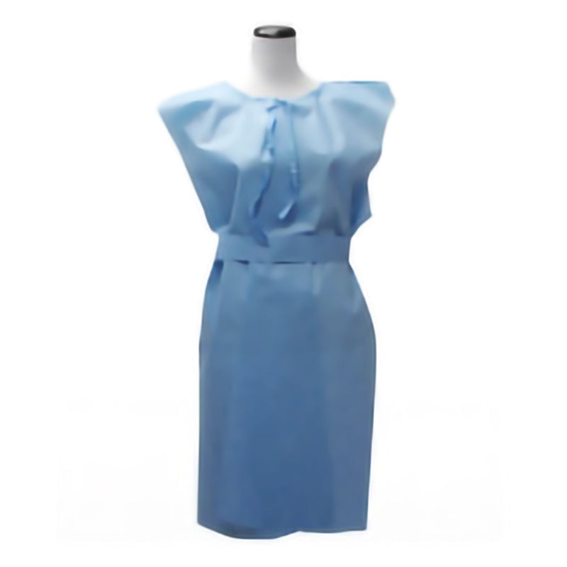 HPK Patient Exam Gown, Extra Large, Blue (Case of 50) 