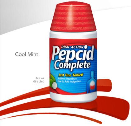 Pepcid Complete Calcium Carbonate / Magnesium Hydroxide / Famotidine Antacid (Case of 900)
