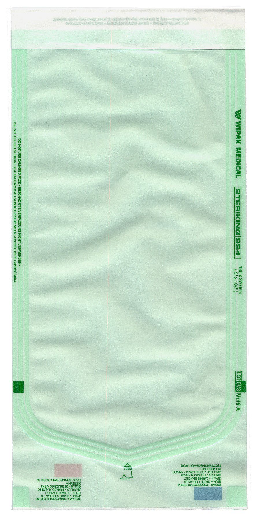 Healthmark Industries Steriking Sterilization Pouch, 5 x 10.5 Inch, for EO, Gas, Steam Sterilization (1000/CS) 