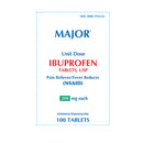 Major Pharmaceuticals Major Ibuprofen Pain Relief (100/BX) 