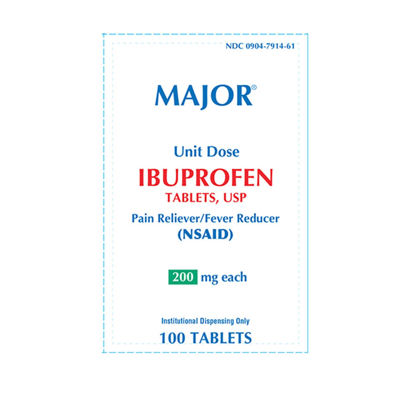 Major Pharmaceuticals Major Ibuprofen Pain Relief (100/BX) 