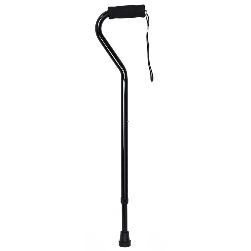 McKesson Brand McKesson Black Aluminum Offset Cane, 30 – 39 Inch Height (6/CS) 