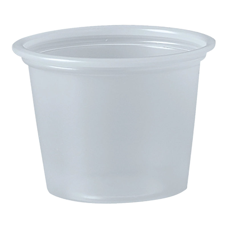 Solo Polystyrene Soufflé Cup, 1 ounce capacity (Case of 2500)