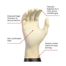 Microflex Medical Diamond Grip Latex Exam Glove, Small, White (1000/CS) 