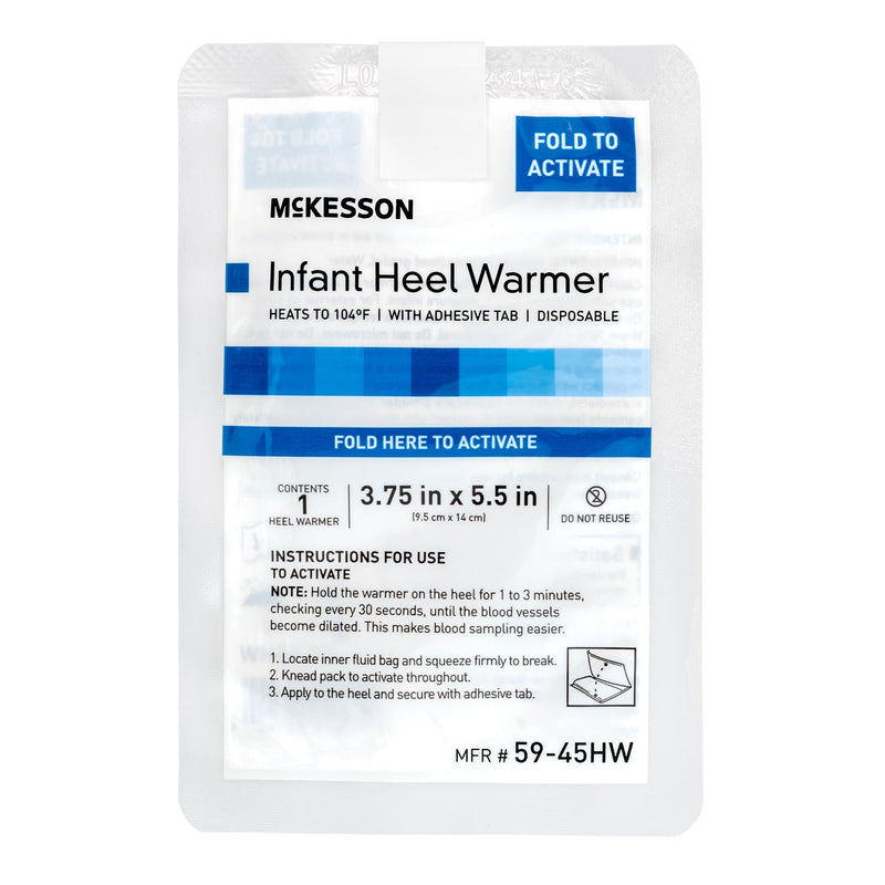 McKesson Infant Heel Warmer, 3.75 x 5.5 Inch (Case of 100)