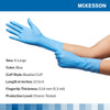 McKesson Confiderm 6.5CX Nitrile Extended Cuff Length Exam Glove, X-Large, Blue (Case of 1000)