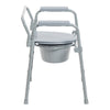 McKesson Folding Fixed Arm Steel Commode Chair (Each)