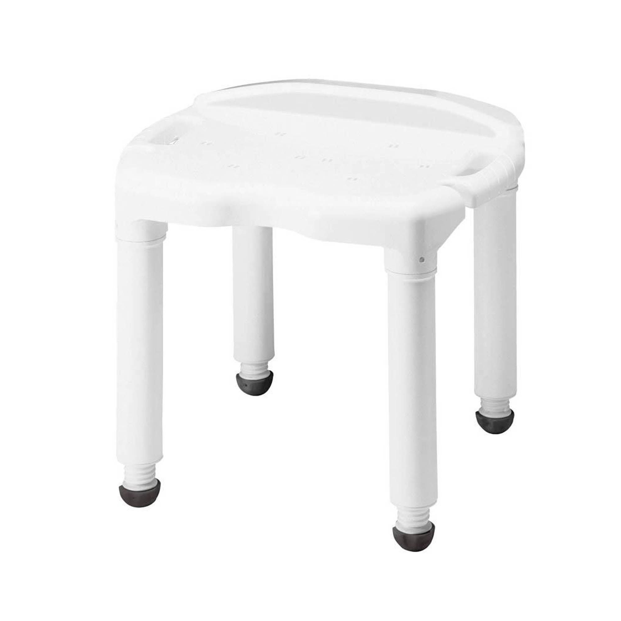 Carex Universal Bath Seat without Back, White, 400-lb Capacity (Case)