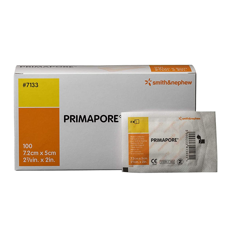 Smith & Nephew Primapore White Adhesive Dressing, 2 x 3 Inch (100/BX) 