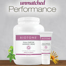 Biotone Dual-Purpose Massage Crème with Arnica and Ivy Extracts, 1-gallon Jar (Case of 4)