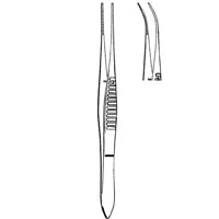 Econo Iris Dressing Forceps - 4-1/4", with Tip Protectors, Disposable, BX 12 - 21-129tp