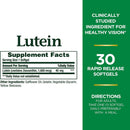 Nature's Bounty Lutein 40 mg Dietary Supplement Softgels (Bottle of 30)