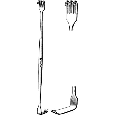 Sklar Senn Retractor - 6-1/4", Sharp Prongs - 60-6162