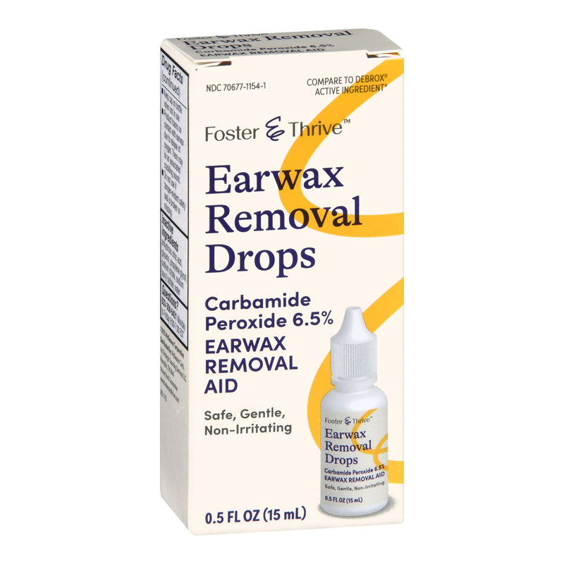 Foster & Thrive Earwax Removal Drops Carbamide Peroxide 6.5%, 0.5 Ounce (Each)