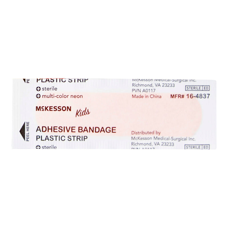 McKesson Kids Neon Adhesive Strip, 3/4 x 3 Inch (2400/CS)