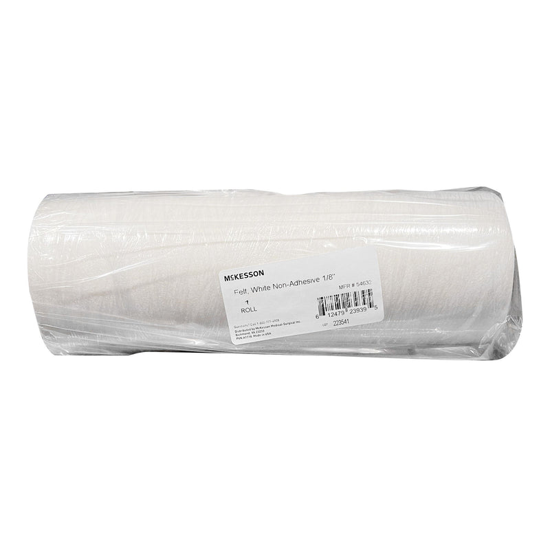 McKesson White Orthopedic Felt Roll, 12 Inch x 7 Yard (Case of 6)