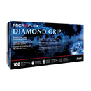 Microflex Medical Diamond Grip Latex Exam Glove, Large, White (1000/CS) 